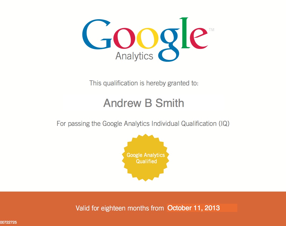 Google Analytics Qualification